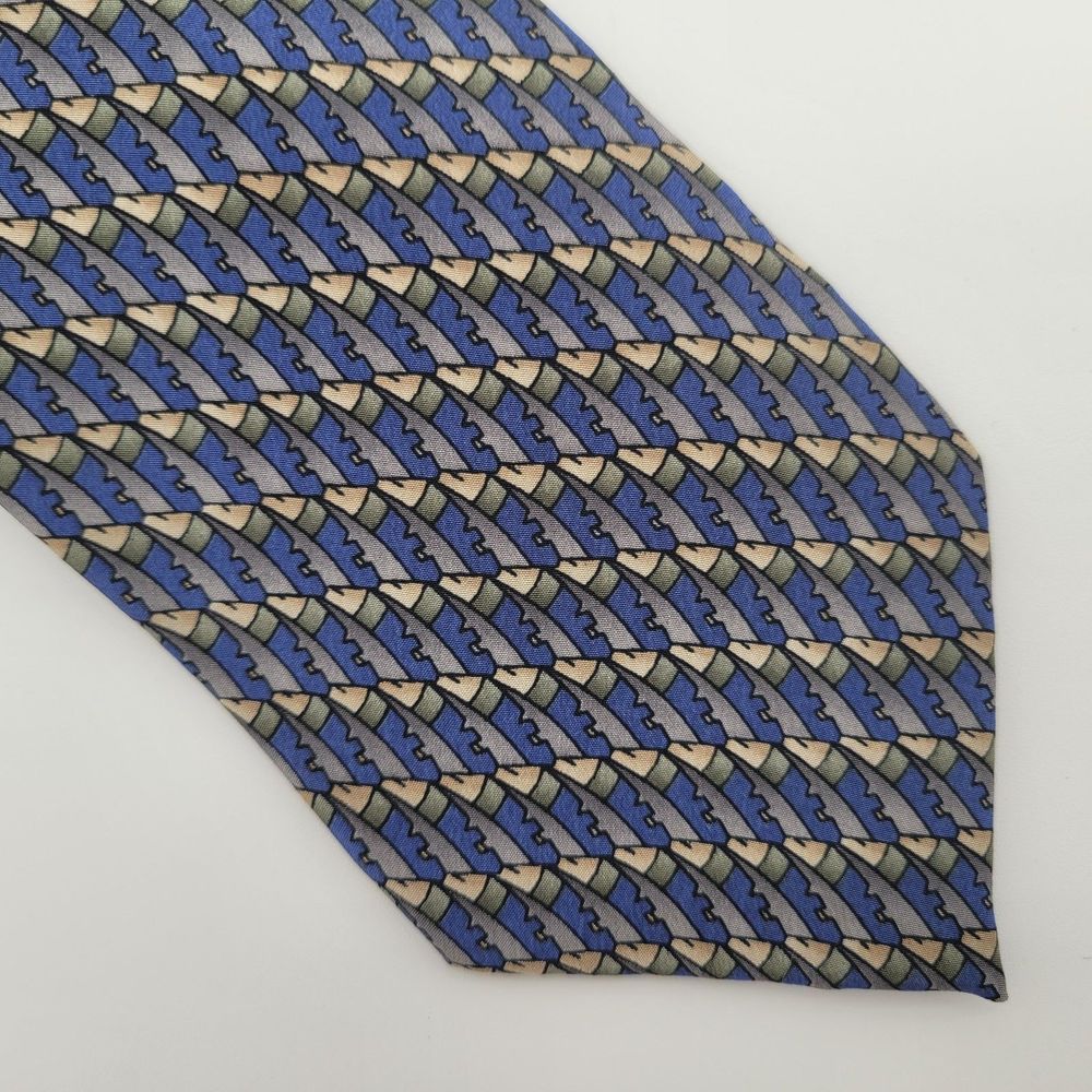 Stonehenge Cocktail Collection Men's Blue Silk Tie Vodka & Cranberry Juice